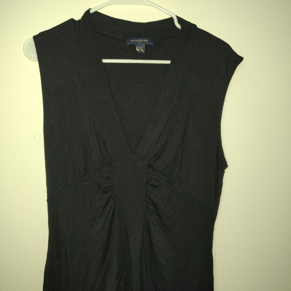 Banana Republic Black V-Neck Blouse